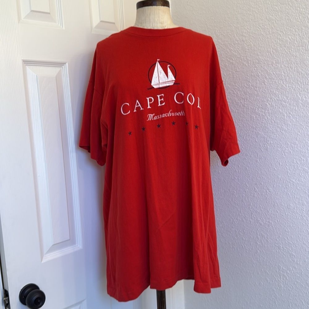 Cape Cod vintage Red crew neck T-Shirt